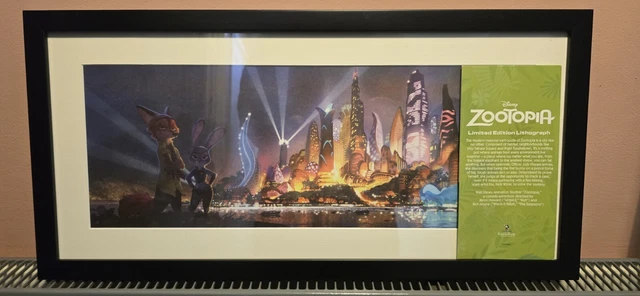 DISNEY ORIGINAL ZOOTOPIA Commemorative Lithograph (From D23 Expo 2015 ...