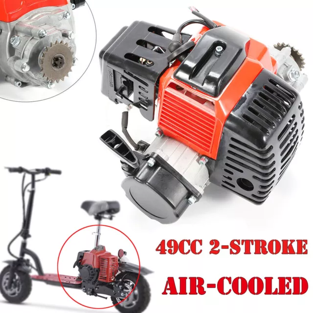 49Cc 2 Stroke Engine Motor Pull Start For Pocket Mini Bike Gas Scooter Atv New
