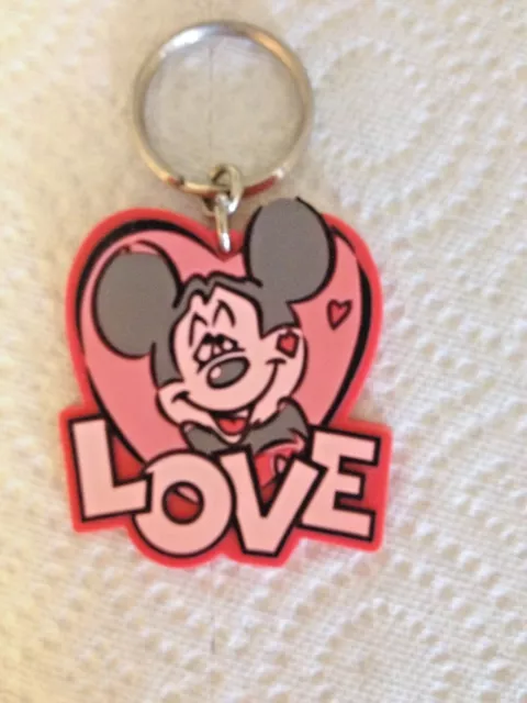 Disney Applause Mickney Mouse Love Key Chain