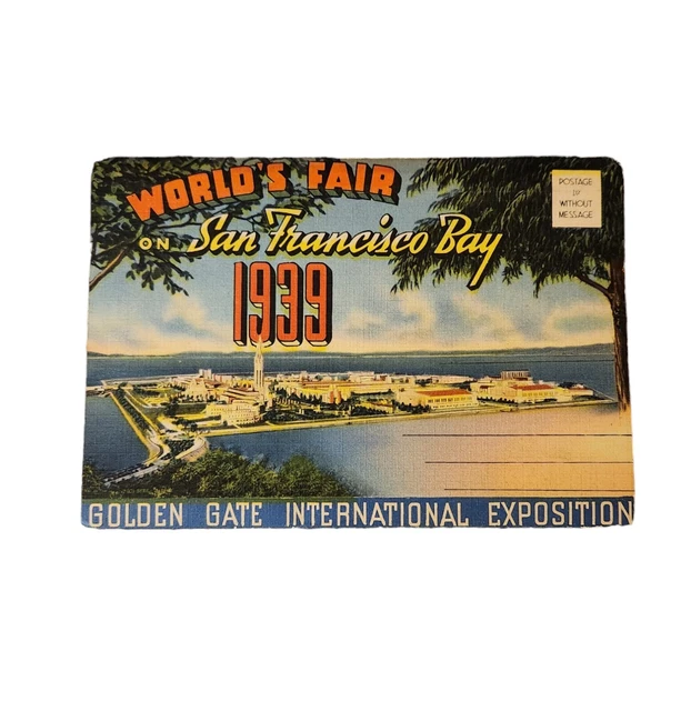 thumbnail interactive-video image 1 of 1939 Golden Gate International Exposition San Francisco Vintage Travel Poster - 18x24 Reproduction 1 of 5