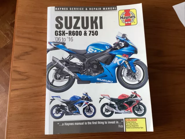 Suzuki GSX-R600 & 750 (06 - 16) Haynes Repair Manual (Paperback)