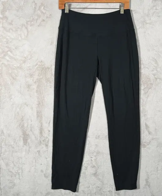 J.Jill Wearever Collection Full Leg Black Velvet Pants