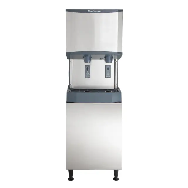 Scotsman 21 1/4" Air Cooled Nugget Ice Maker & Bin & Dispenser & Stand, 500 lb