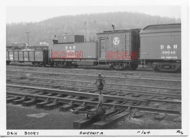 1Dd564 Rp 1964 Delaware & Hudson Railroad Auxillary Steam Tender #30097 Oneonta