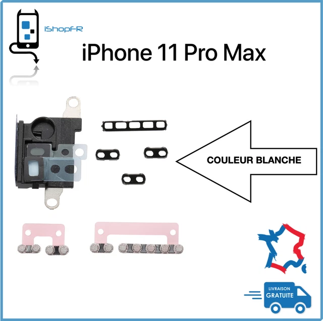 Grille Anti-poussière Pour Haut-parleur (supérieur) IPhone 6 à 14 - Compatible Nombreux Modèles - Noire, Neuve