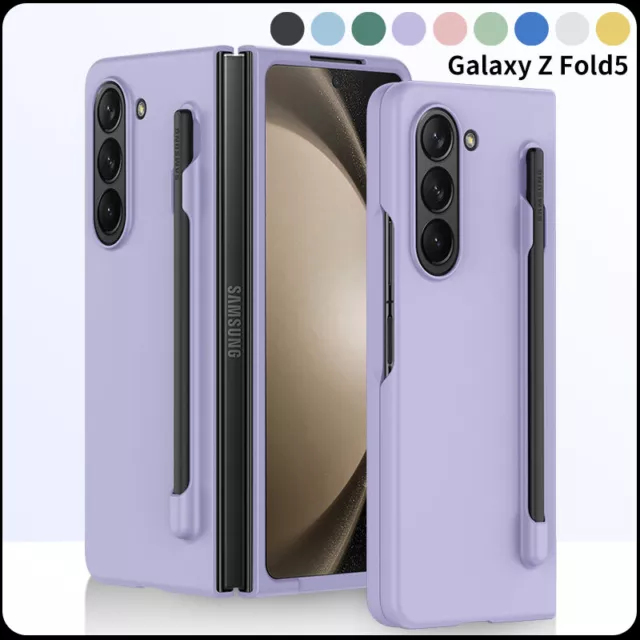 Coque Etui Antichoc Pour Samsung Galaxy Z Fold5 Verre Trempé Case Cover+Pen Slot