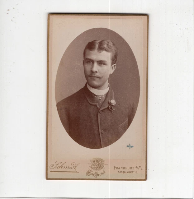 CDV Foto Herrenportrait - Frankfurt Main 1880er