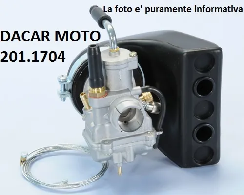 201.1704 Carburateur POLINI CP D.17,5 C.Filtre Vespa 50 Pk XL