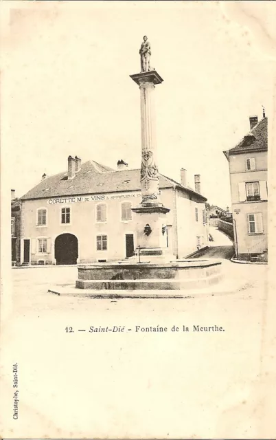 Carte Postale Environs De Saint Die Fontaine De La Meurthe