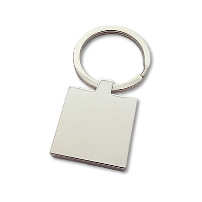 Personalised Photo Engraved Square Keyring Keychain - Mothers Day Gift! 3