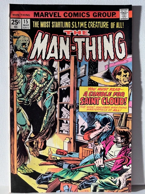 Man-Thing # 15  8.5 - White Pages - Bronze Age  Marvel Comics 1975