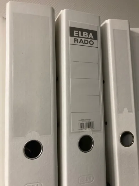 ELBA Ordner, A4, 8 cm, Kunststoff Weiß , Zustand gebraucht
