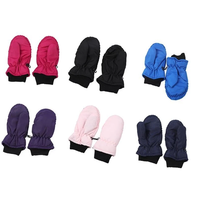 Kids Ski Mittens Finger Gloves Children Ski Gloves Winter Toddler Snow Gloves