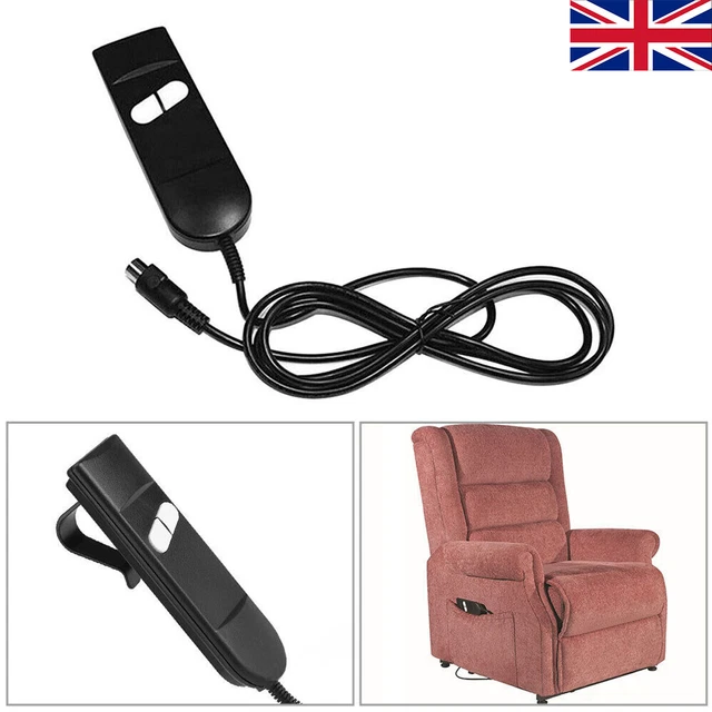 2 BUTTON 5 Pin Hand Switch Remote Control For Power Lift Chair Electric ...