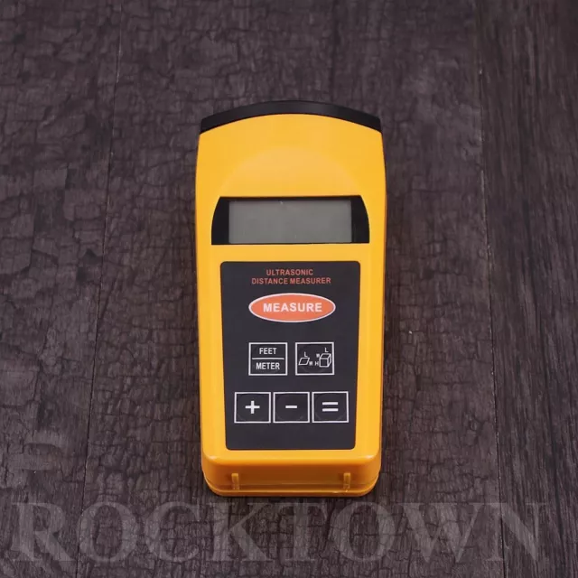 Ultrasonic LCD Sonic Distance Tape Measurer Meter Laser Pointer Measure - UK