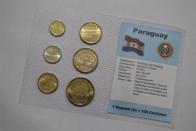 🧭 🇵🇾 Paraguay Sealed Mint Set B68 #140