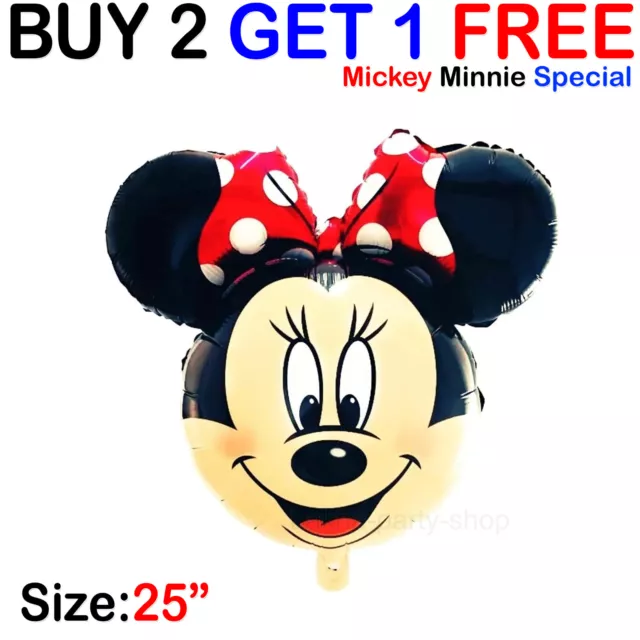 Mickey Minnie Mouse Theme Birthday Party Foil Air Fill Balloon UK seller