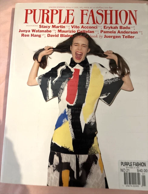 アート・デザイン・音楽 Purple Fashion Magazine isuue 11 The Comme des Garçons @commedesgarcons cover shot by Ola