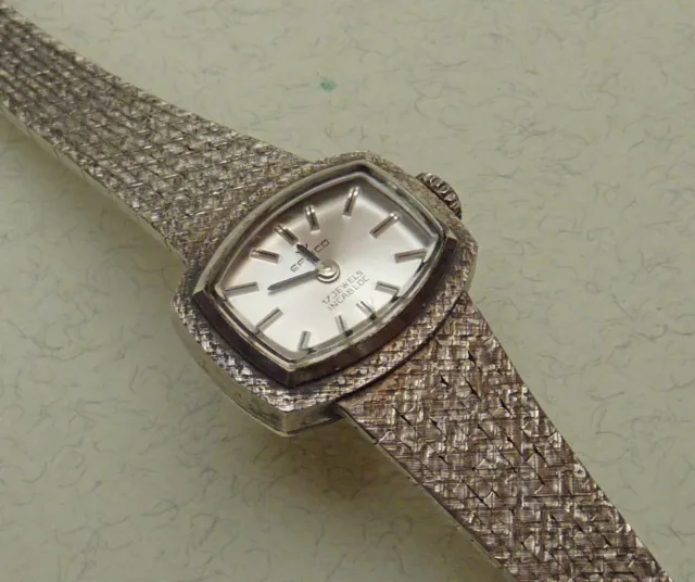 Efrico Damen Armbanduhr - Silber 835 - Handaufzug Funktioniert - sehr gt. Zstd.