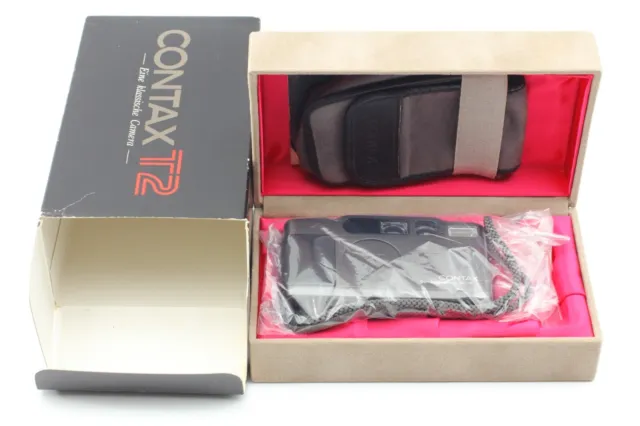 "MINT+++ in Box" Contax T2 Titan Black Point&Shoot 35mm Film Camera From JAPAN