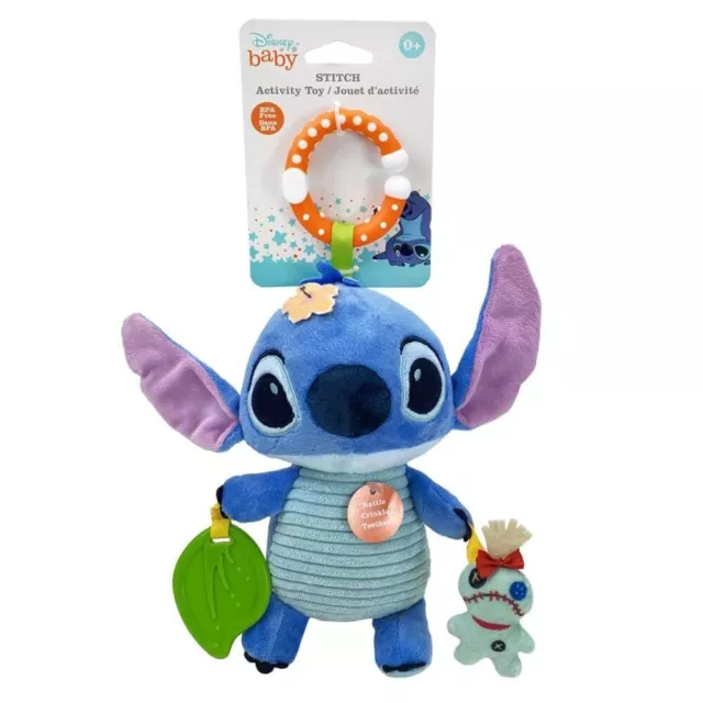 Disney Baby Lilo & Stitch, Stitch Activity Baby Plush Soft Toy