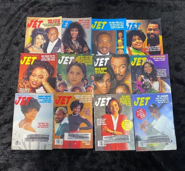 Vintage LOT OF 36: Jet Magazines, 1993