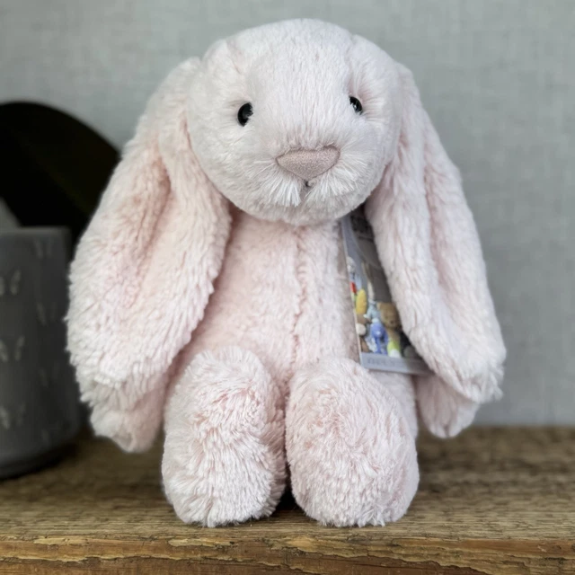 JELLYCAT MEDIUM BASHFUL Baby Pink Bunny - Baby Pink Little Jellycat ...