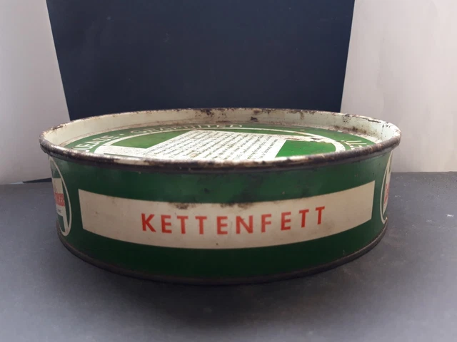 Alte Blechdose Castrol Kettenfett , Tankstelle  ,Werkstatt,  Oldtimer