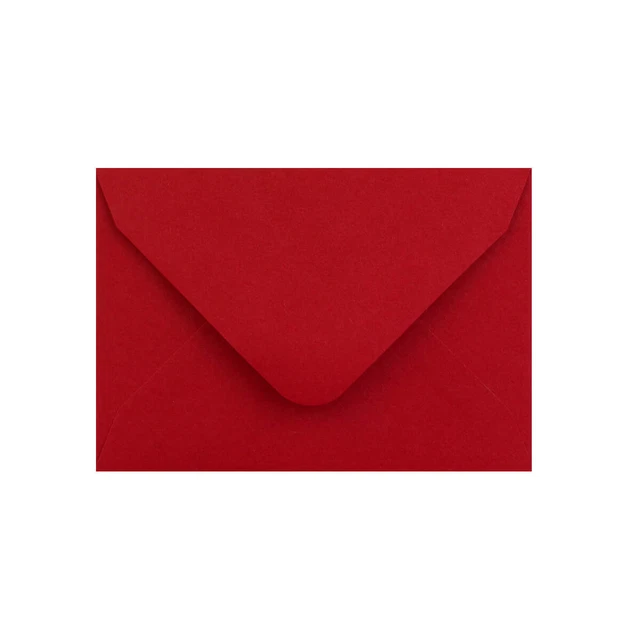 65 x 94 Sobre Tarjeta de Visita Rojo Oscuro | Goma | Sobre Rojo 120gsm Con Flap V