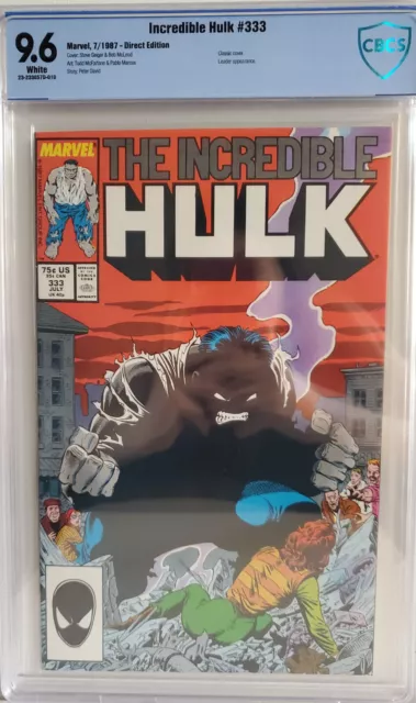 The Incredible Hulk #333 CBCS 9.6 Todd McFarlane