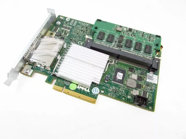 Dell PowerEdge PERC H800 1 GB External SAS SATA RAID Controller Card BBU D90PG