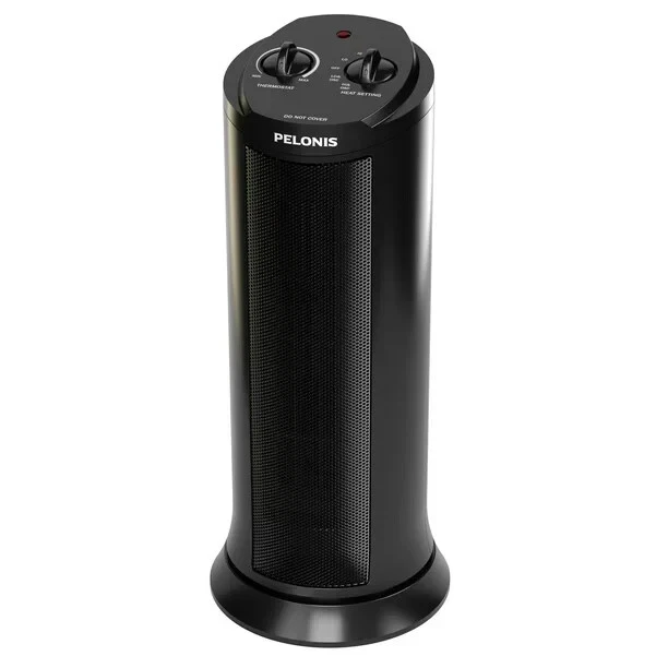 Pelonis 17" 1500W Ceramic Tower Space Heater, NTH15-17L, Black NEW Free Shipping