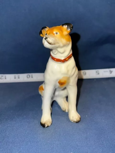 Jack Russell Terrier Dog Vintage Porcelain Figurine (Japan)