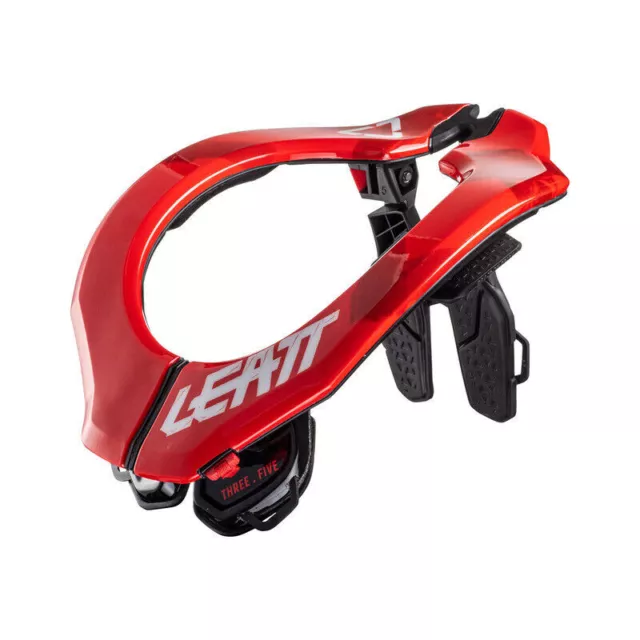 New Leatt 3.5 Moto Neck Brace Red Motocross Mx Adult Enduro Bmx Atv Off Road