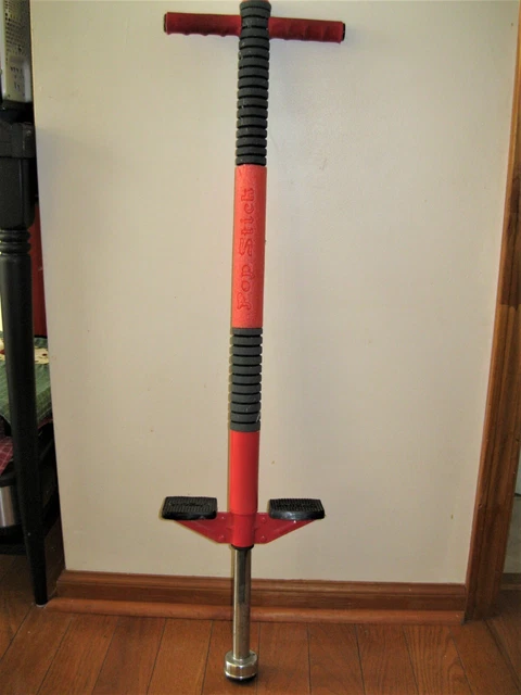 Airzone Bravo Sports Pop Pogo Stick for Kids Ages 5-9  Red & Black used *NO BOX