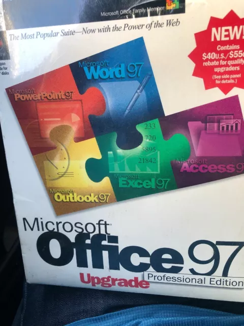 Mise à niveau Microsoft Office 97, édition standard, grande boîte complète