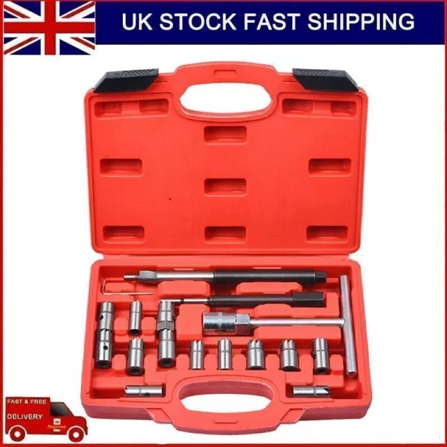 17pcs Diesel Injector Seat Cutter Tool Kit For Mercedes-Benz PSA Renault Fords