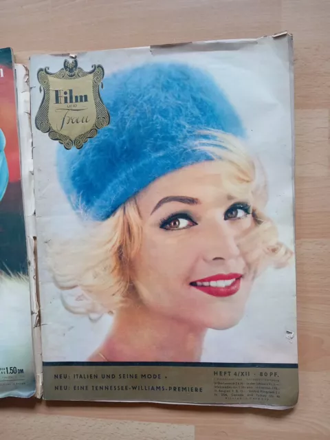 2x Ihre Freundin 18/1959 + 5/1960 + Film Und Frau 4/1960 Zeitschriften 3