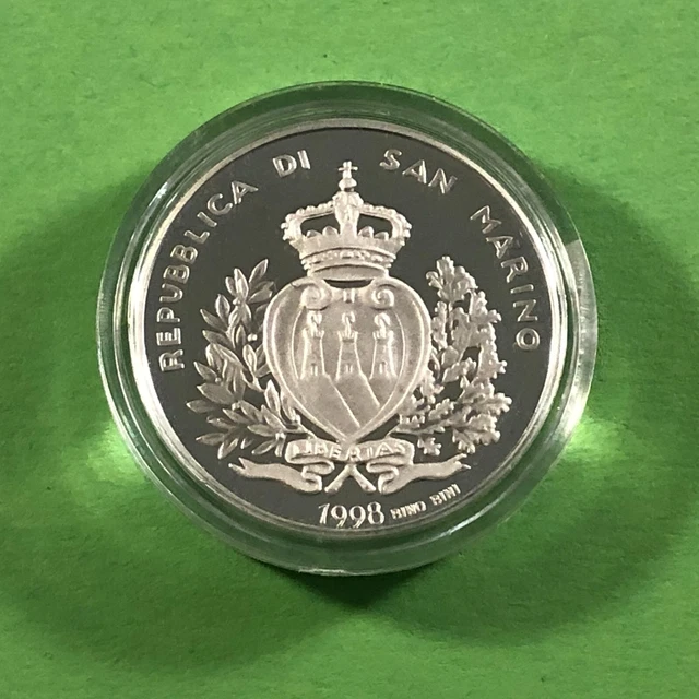 S2-MUL-2)) San Marino 5000 Lire 1998 Argento PP