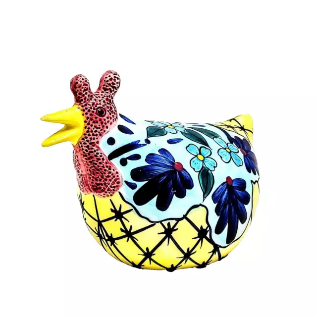 Vintage CBK LTD Rooster Ceramic Floral Hand Painted Collectible Figurine 1999 8"