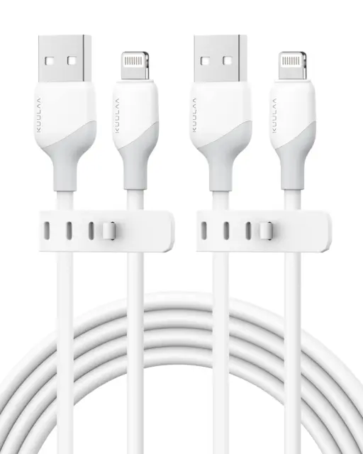 2 Pack Iphone Charger 6Ft, Long Lightning to USB Cable 6 Feet, Fast Charging