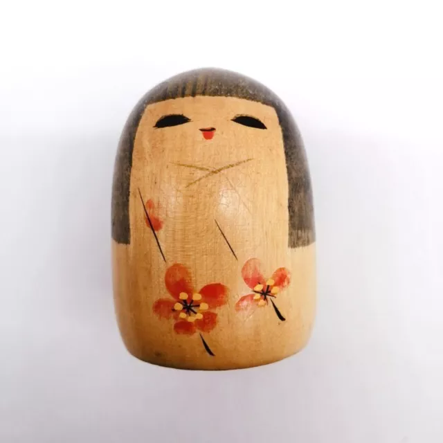 6.5cm Japanese Creative KOKESHI Doll Vintage SOSAKU Hand Painted Interior KOB221