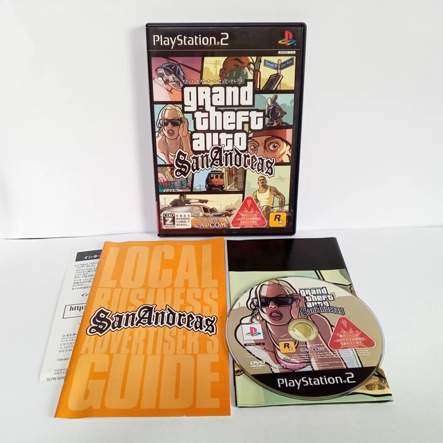 GRAND THEFT AUTO San Andreas PS2 PlayStation 2 Japonais Avec Carte CIB ...