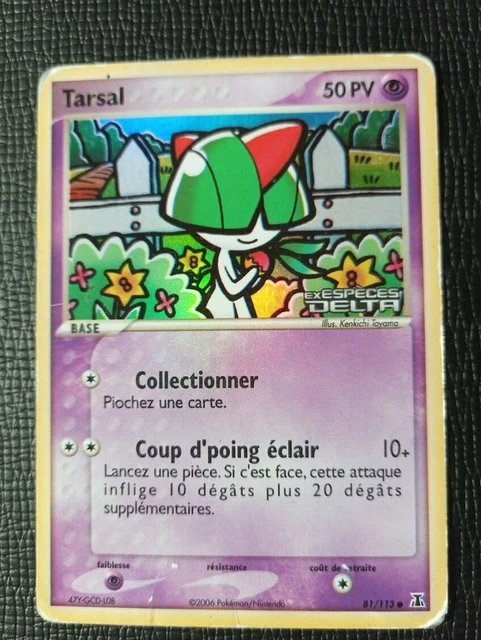 CARTE POKEMON TARSAL Holo 81/113. LOGO EX Espèces Delta. FRANCE