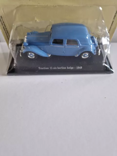 Citroën Traction 15 Six Berline Belge 1949 - 1/43 - Éditions Atlas