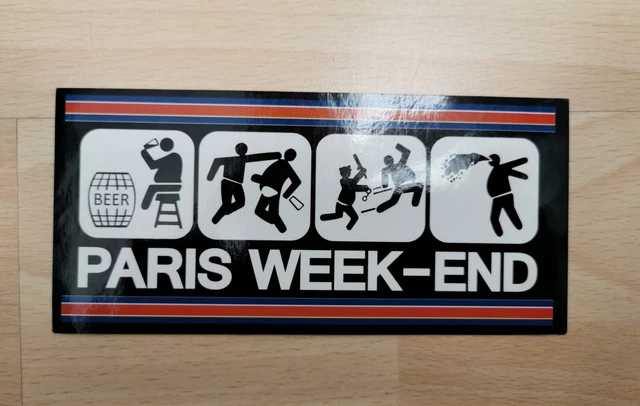 Lot De 3 Autocollants PSG – Paris SG Fans On Tour – Ultras KOB Auteuil 2010