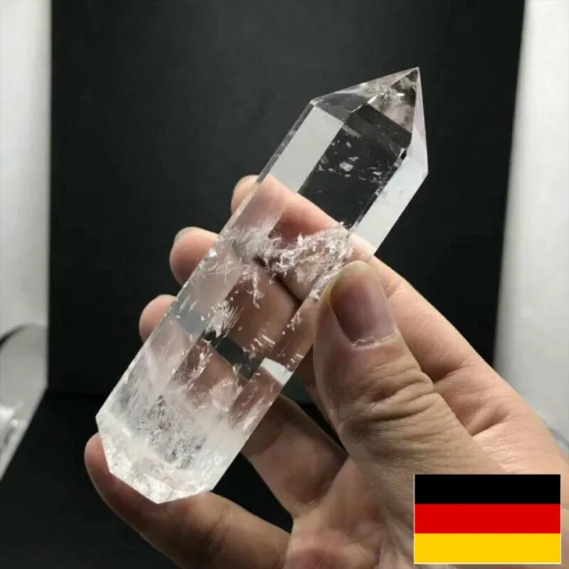 Klare Natürlicher Quarz Kristall Stab Punkt Stein Heilt Bergkristall Geschenke !