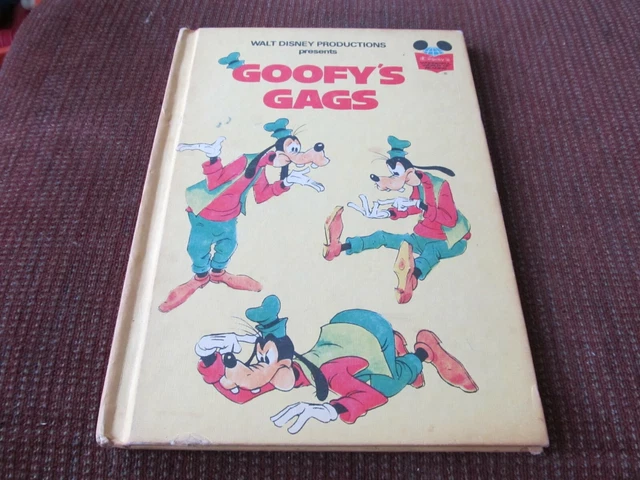 Vintage Disney's Wonderful World of Reading Goofy's Gags 1974 Hardcover