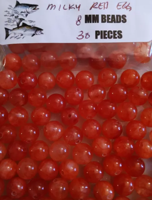 PREMIUM TROUT SALMON Steelhead Fishing Beads egg roe 8mm