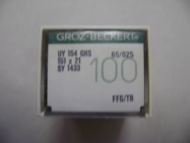 10 Size 65/025 Groz-Beckert Uy154 Ghs 151X21 Sy1433 Sewing Machine Needles A502